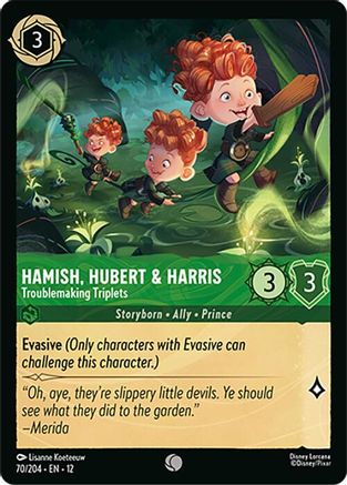Image of Hamish, Hubert & Harris - Troublemaking Triplets (70/204) - Wilds Unknown