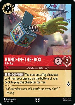 Image of Hand-in-the-Box - Sid's Toy (114/204) - Wilds Unknown