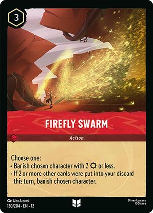 Image of Firefly Swarm (130/204) - Wilds Unknown Cold Foil