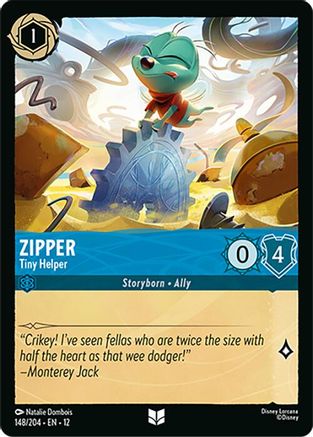 Image of Zipper - Tiny Helper (148/204) - Wilds Unknown Cold Foil