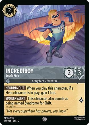 Image of Incrediboy - Buddy Pine (177/204) - Wilds Unknown
