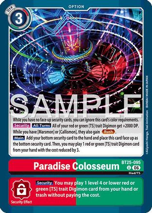 Image of Paradise Colosseum (BT25-095) - Dual Revolution
