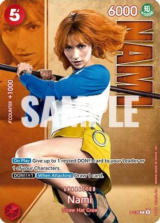 Image of Nami - P-139 (Premium Card Collection -Live Action Edition Vol.2 Straw Hat Crew-) (P-139) - One Piece Promotion Cards Foil