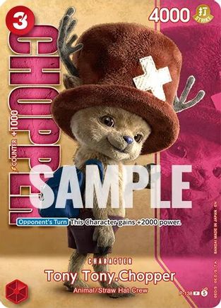 Image of Tony Tony.Chopper - P-138 (Premium Card Collection -Live Action Edition Vol.2 Straw Hat Crew-) (P-138) - One Piece Promotion Cards Foil