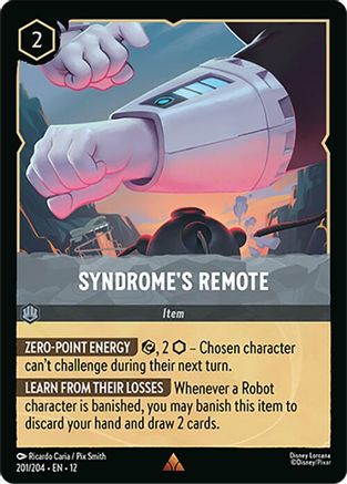 Image of Syndrome's Remote (201/204) - Wilds Unknown Cold Foil