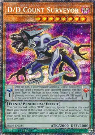 Image of D/D Count Surveyor (Starlight Rare) (RA05-EN034) - Rarity Collection 5 1st Edition