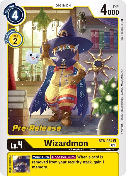 Image of Wizardmon [BT6-034] [Double Diamond Pre-Release Cards]