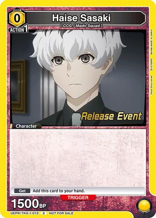 Image of Haise Sasaki (013) (UEPR/TKG-1-013) - UE18BT Tokyo Ghoul Release Event