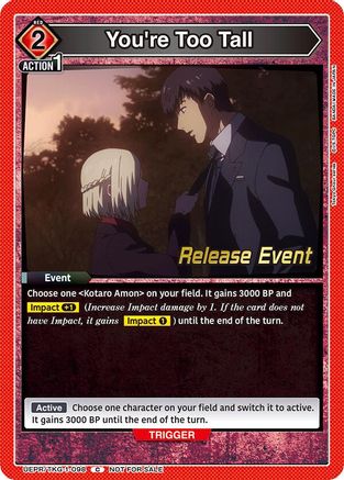 Image of You're Too Tall (UEPR/TKG-1-098) - UE18BT Tokyo Ghoul Release Event