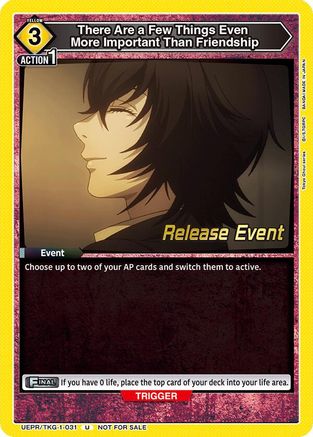 Image of There Are a Few Things Even More Important Than Friendship (UEPR/TKG-1-031) - UE18BT Tokyo Ghoul Release Event