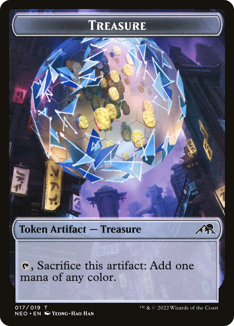Image of Treasure Token [Kamigawa: Neon Dynasty Tokens]