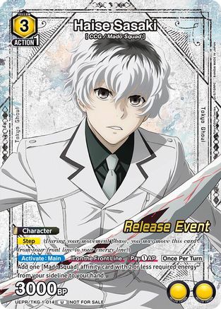 Image of Haise Sasaki (014) (Release Event Participation) (UEPR/TKG-1-014) - UE18BT Tokyo Ghoul Release Event