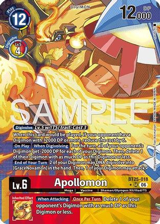 Image of Apollomon (Alternate Art) (BT25-018) - Dual Revolution Foil