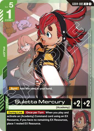 Image of Suletta Mercury (GD04 Release Event) (GD04-085) - Gundam Promotional Cards Holofoil