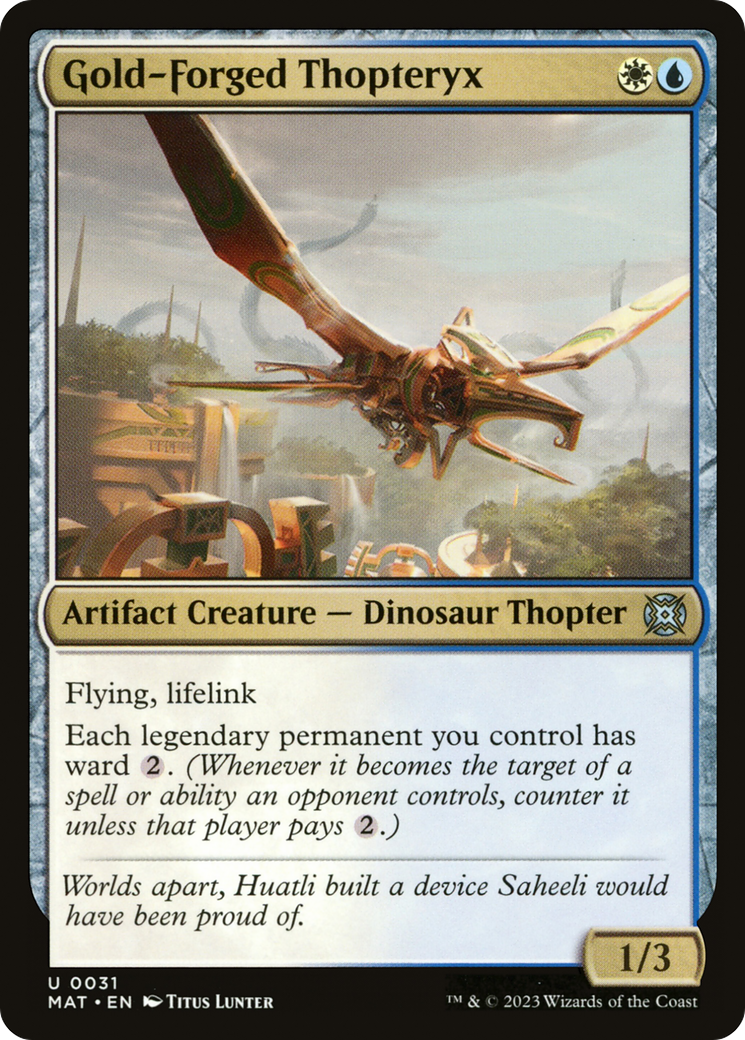 Image of Gold-Forged Thopteryx [March of the Machine: The Aftermath]