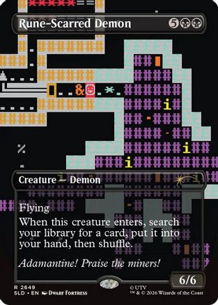 Image of Rune-Scarred Demon (SLD-2649) - Secret Lair Drop Series Foil