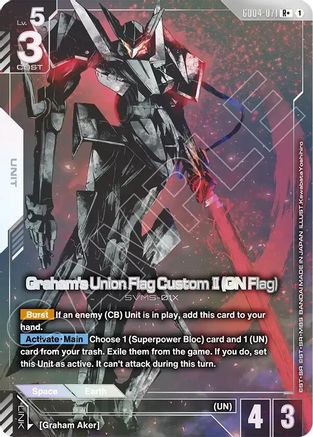 Image of Graham's Union Flag Custom II (GN Flag) (R+) (GD04-071) - Phantom Aria Holofoil