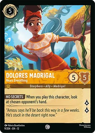 Image of Dolores Madrigal - Hears Everything (9/204) - Wilds Unknown Cold Foil