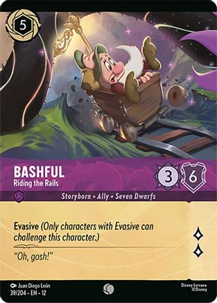 Image of Bashful - Riding the Rails (Foil) (39/204) - Wilds Unknown Cold Foil