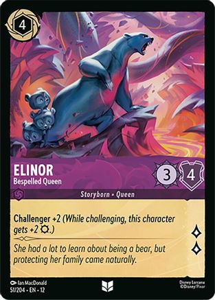 Image of Elinor - Bespelled Queen (51/204) - Wilds Unknown