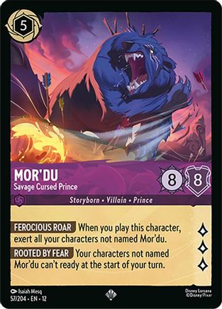 Image of Mor'du - Savage Cursed Prince (57/204) - Wilds Unknown