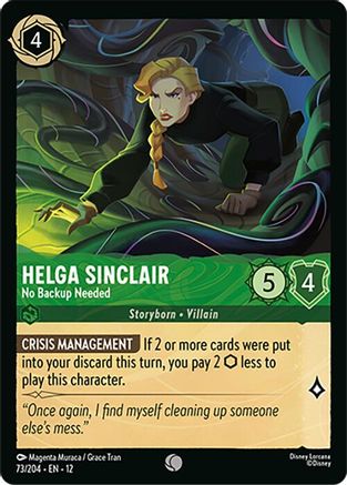 Image of Helga Sinclair - No Backup Needed (73/204) - Wilds Unknown