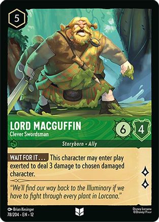 Image of Lord MacGuffin - Clever Swordsman (78/204) - Wilds Unknown Cold Foil