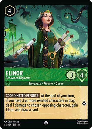 Image of Elinor - Renowned Diplomat (86/204) - Wilds Unknown Cold Foil