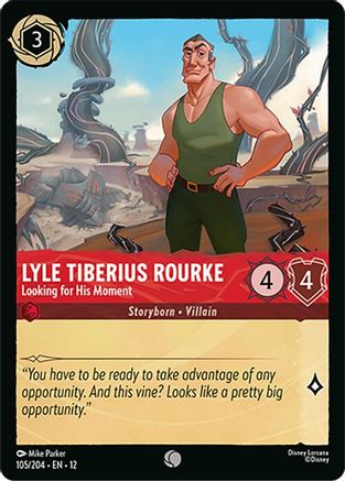 Image of Lyle Tiberius Rourke - Looking for His Moment (105/204) - Wilds Unknown