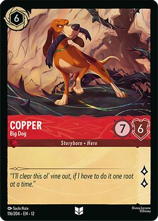 Image of Copper - Big Dog (116/204) - Wilds Unknown Cold Foil