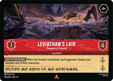Image of Leviathan's Lair - Dangerous Ground (136/204) - Wilds Unknown Cold Foil