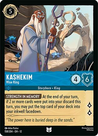 Image of Kashekim - Wise King (158/204) - Wilds Unknown Cold Foil