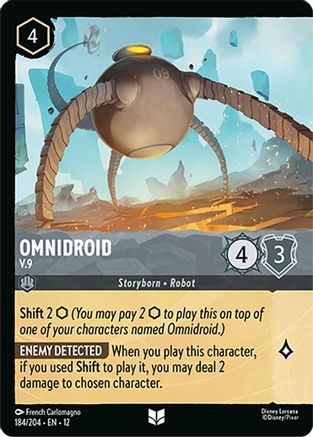Image of Omnidroid - V.9 (Foil) (184/204) - Wilds Unknown Cold Foil
