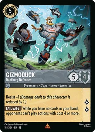 Image of Gizmoduck - Duckburg Defender (193/204) - Wilds Unknown Cold Foil