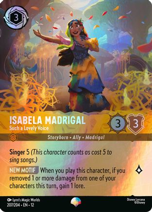 Image of Isabela Madrigal - Such a Lovely Voice (Epic) (207/204) - Wilds Unknown Holofoil