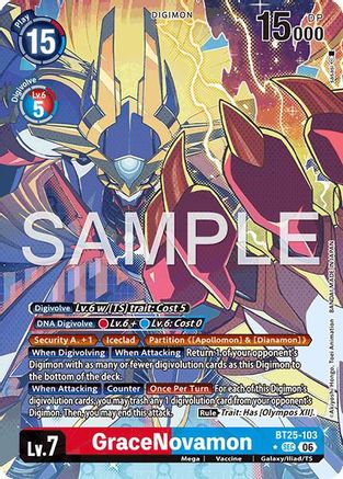 Image of GraceNovamon (Alternate Art) (BT25-103) - Dual Revolution Foil