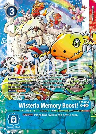 Image of Wisteria Memory Boost! (Alternate Art) (LM-034) - Starter Deck 23: Beatbreak Foil