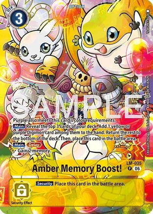 Image of Amber Memory Boost! (Alternate Art) (LM-035) - Starter Deck 23: Beatbreak Foil