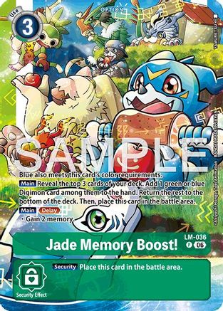 Image of Jade Memory Boost! (Alternate Art) (LM-036) - Starter Deck 23: Beatbreak Foil