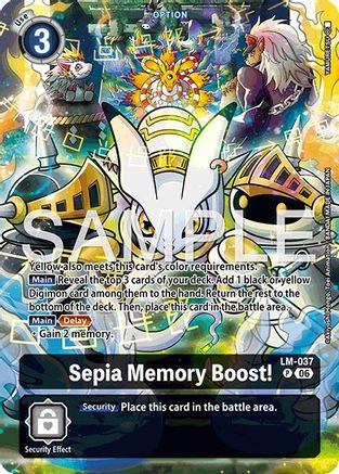 Image of Sepia Memory Boost! (Alternate Art) (LM-037) - Starter Deck 23: Beatbreak Foil