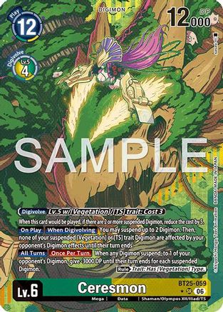 Image of Ceresmon (Alternate Art) (BT25-059) - Dual Revolution Foil