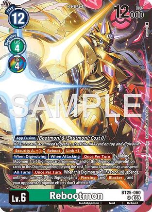 Image of Rebootmon (BT25-060) - Dual Revolution Foil