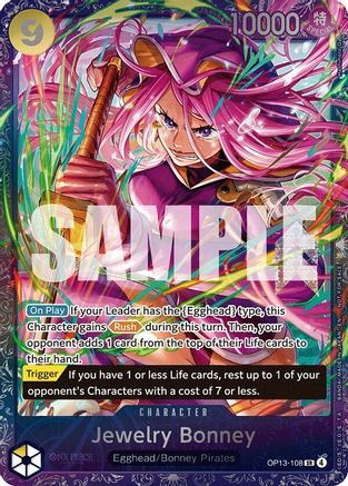Image of Jewelry Bonney (Treasure Cup May 2026) (OP13-108) - One Piece Promotion Cards Foil