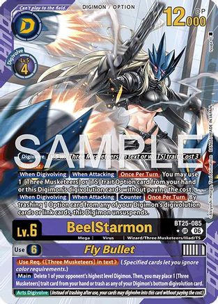 Image of BeelStarmon // Fly Bullet (Alternate Art) (BT25-085) - Dual Revolution Foil