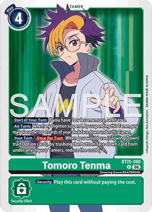 Image of Tomoro Tenma (BT25-090) - Dual Revolution Foil