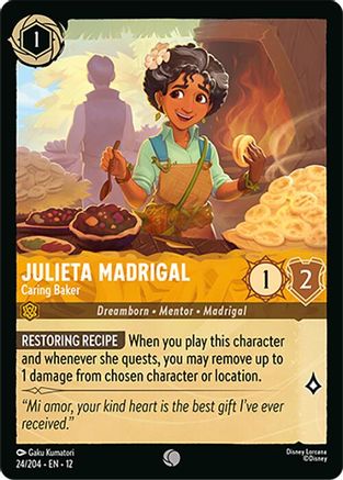 Image of Julieta Madrigal - Caring Baker (24/204) - Wilds Unknown Cold Foil