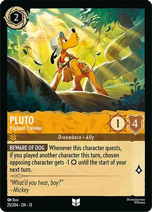 Image of Pluto - Vigilant Traveler (25/204) - Wilds Unknown