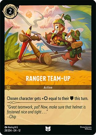 Image of Ranger Team-Up (28/204) - Wilds Unknown Cold Foil