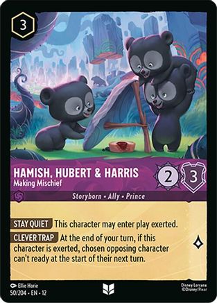 Image of Hamish, Hubert & Harris - Making Mischief (50/204) - Wilds Unknown Cold Foil