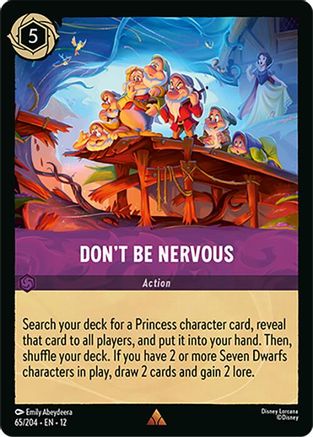 Image of Don't Be Nervous (65/204) - Wilds Unknown Cold Foil